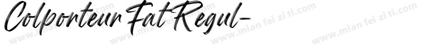Colporteur Fat Regul字体转换